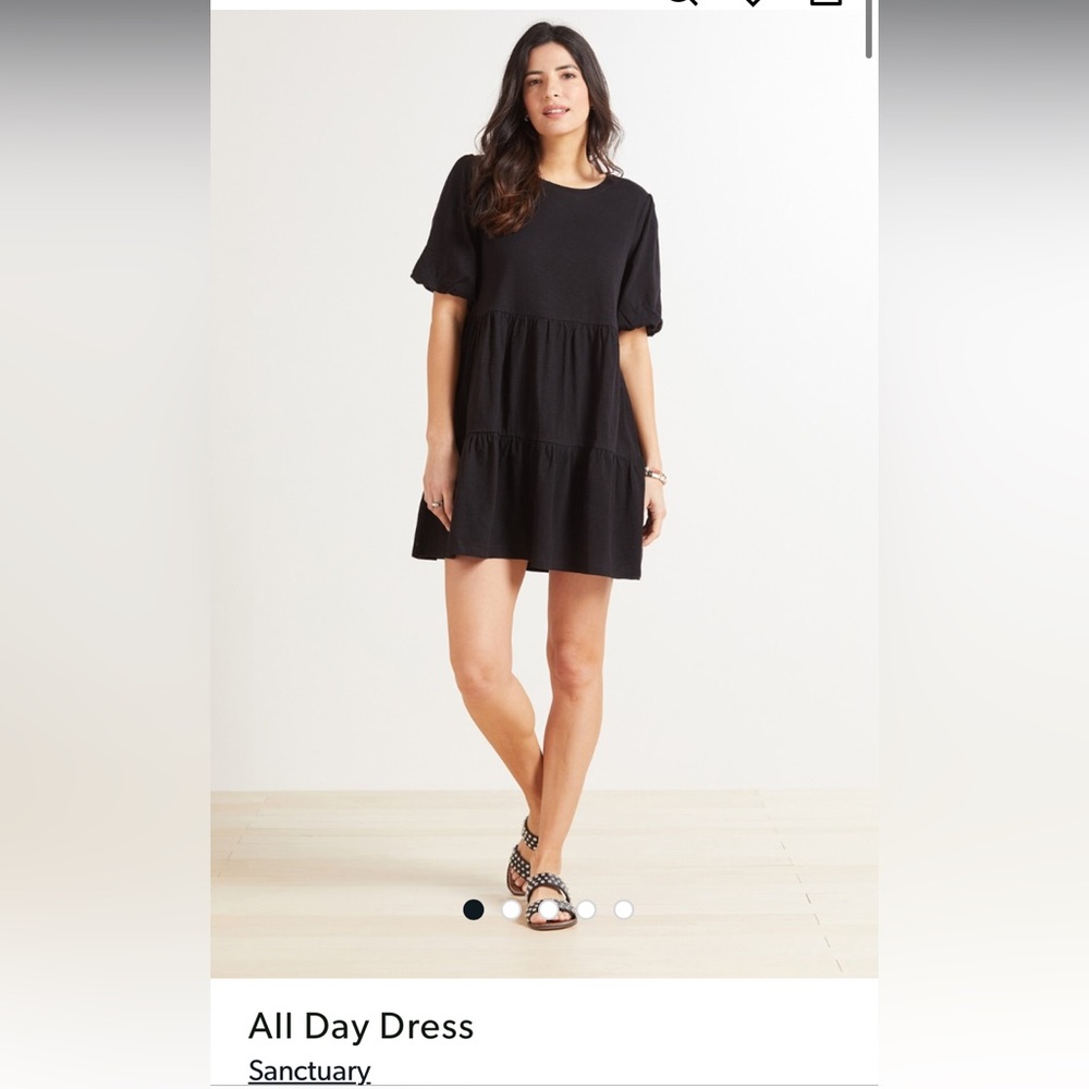 Evereve Sanctuary Black All Day Dress Sz M